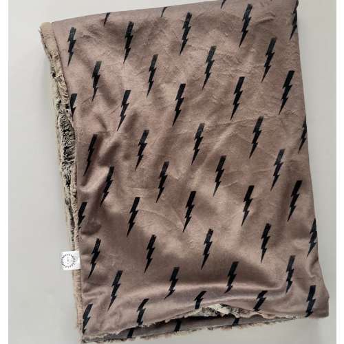 Lightning Bolt Newborn Blanket, Minky Baby Blanket, Faux Fur Baby Blanket, Boy Blanket, Black Blanket, Neutral Baby Blanket, Carseat Blanket