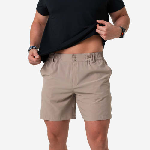 Everyday Short - Cobblestone Khaki - Duck Hunt Pocket – BURLEBO