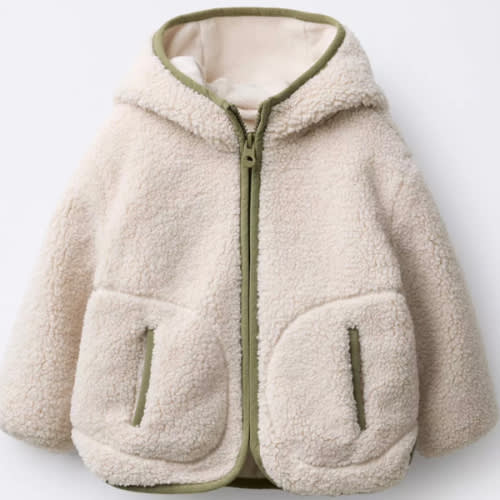 FLEECE JACKET - Ecru | ZARA United States