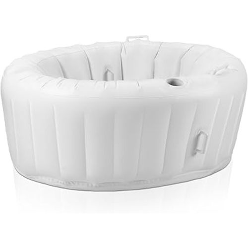 Aesthetic Birthing Pool Home Water Birth Pool Inflatable Birthing Tub for Home Birth Kit Labor and Delivery Essentials Expectant Mothers Doula Midwife 65.5 L x 59 W x 27 H (White)
