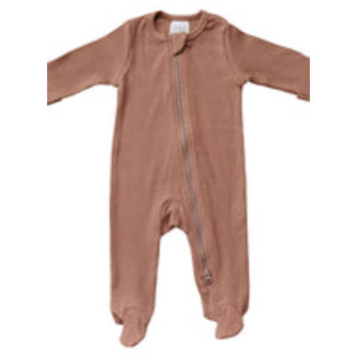 Organic Footed One Pieces and Knot Gowns – Mebie Baby Dusty Rose