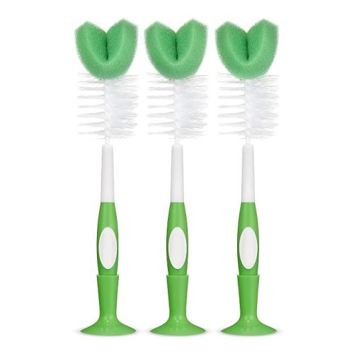 Amazon Basics Bottle Brush (Pack of 3), White (Previously Mama Bear)