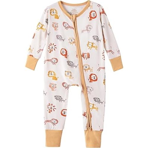 Baby Zippered Rompers Newborn Pajamas Sleepers Long Sleeve Jumpsuits Infant Zipper Romper-Viscose from Bamboo