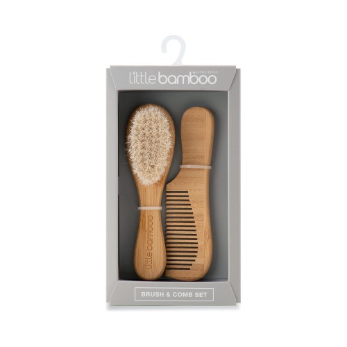 Little Bamboo Brush & Comb Set Wooden
