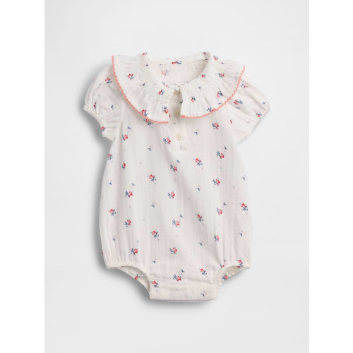 Baby Embroidered Collar Sweater Bodysuit