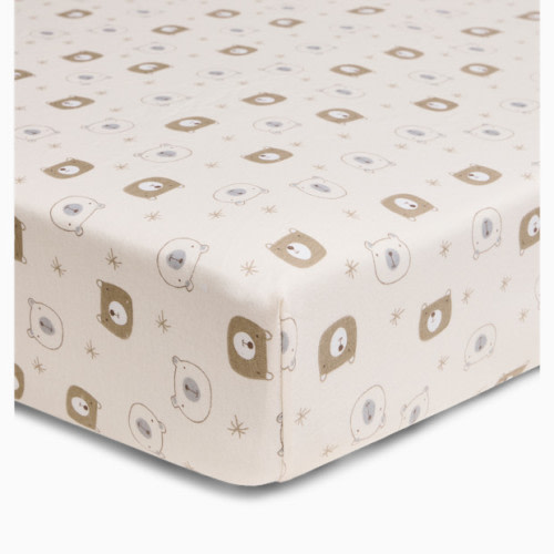 Organic Cotton Jersey Crib Sheet - Little Bear