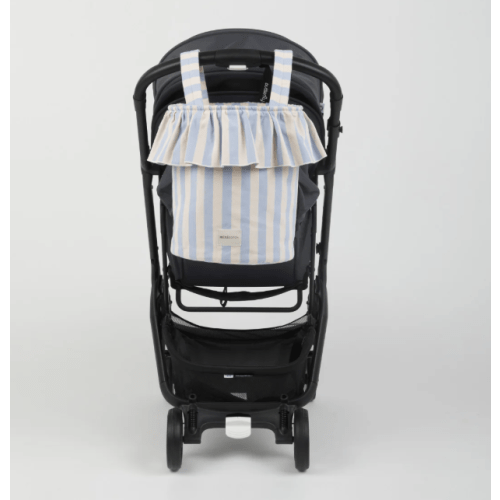 Basket Rayas - Ice + Powder Stroller Bag· Minicoton