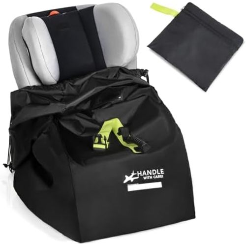 Car Seat Travel Bag for Airplane - Fits Infant Car Seats, Convertible Car Seats, Booster Seats, Car Seat Bases - for Worry-Saving, Effortless and Safe Travel