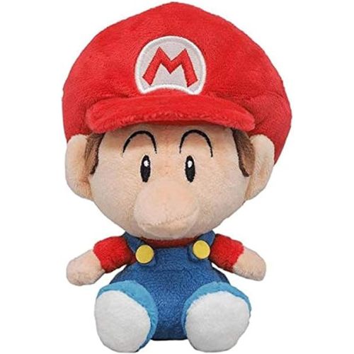 Little Buddy 1247 Super Mario All Star Collection Baby Mario Plush, 6"