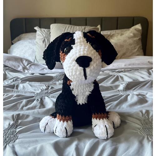 Crochet Amigurumi Bernese Mount Dog