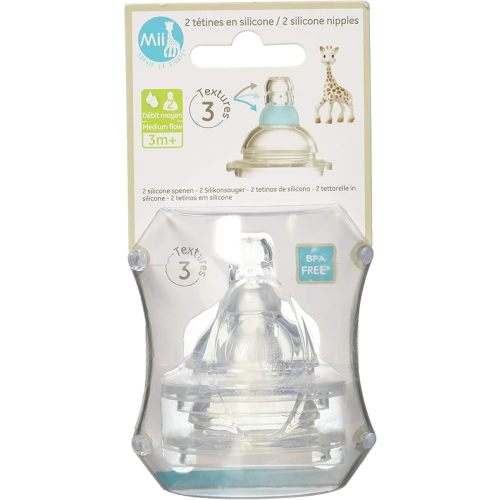 Vulli MII Sophie la Girafe Set of 2 Niples- Medium Flow