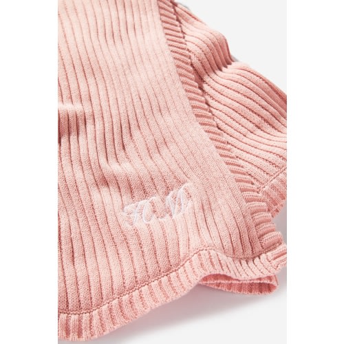 Organic Rib Knit Blanket - Personalised