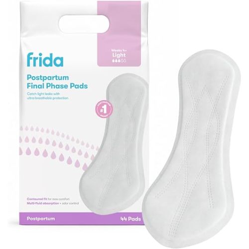 Frida Postpartum Final Phase Pads, Light Flow + Leak Protection, 44 Count