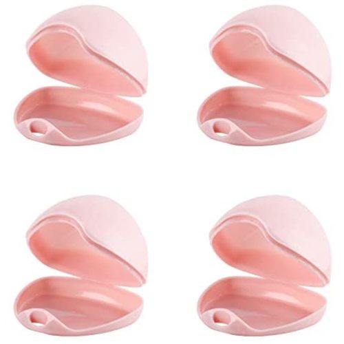 Accmor Pacifier Case, Pacifier Holder Case, Pacifier Container for Travel, BPA Free, Pink, 4 Pack