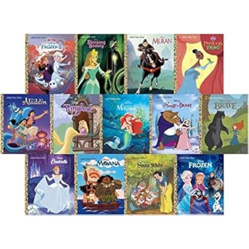 Disney Princess Little Golden Book Set