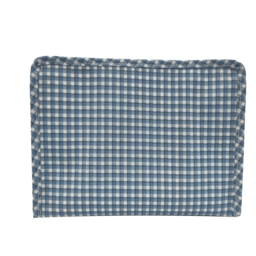 TRVL Roadie Medium Zip Pouch - Rodeo Check Indigo