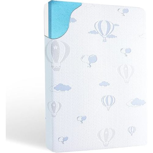 Pack and Play Mattress Pad, 38"x 26" Dual-Sided Memory Foam Pack N Play Mattress for Playpen Playard, Soft Breathable Mini Crib Mattresses for Baby Toddler with Machine Washable Cover
