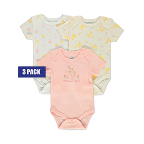 Baby Views Girls' Bodysuits Set, 3-Pack