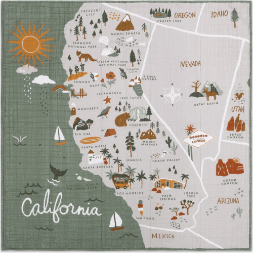 Babyletto Quilt In 3-Layer GOTS Certified Organic Muslin Cotton | Modern Nursery™
