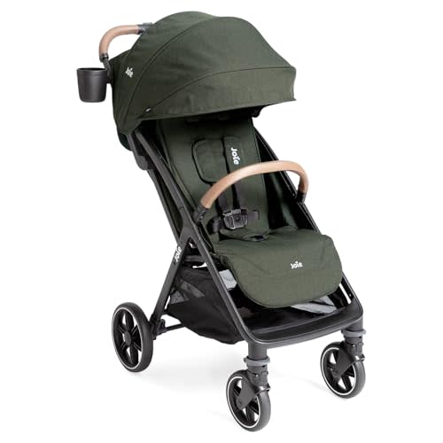 Joie Baby, Nutmeg™ Compact Travel Stroller, Lightweight Baby Stroller with One‑Hand Fold, Multi‑Position Recline, Smooth Ride Suspension (Forest)