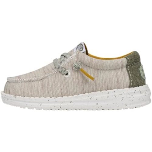 HEYDUDE Wally Kids Jersey | Kids Shoes | Lace Up Loafers | Comfortable & Light-Weight