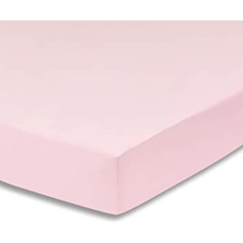 Everyday Kids Fitted Crib Sheet, 100% Soft Breathable Microfiber Baby Sheet, Fits Standard Size Crib Mattress 28in x 52in, Pink Nursery Sheet