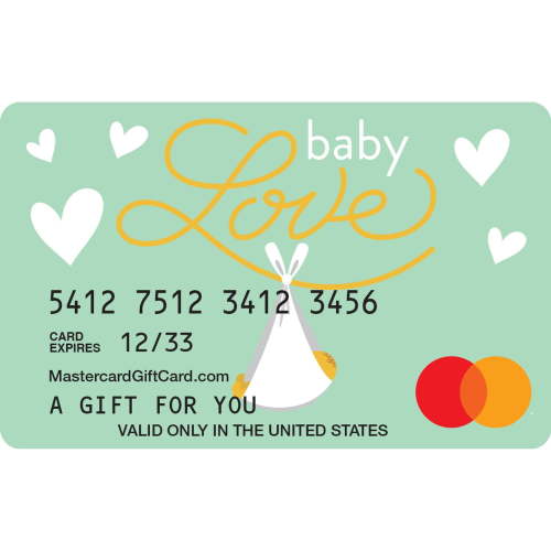 Mastercard® $20-$500 eGift Card Baby Love (Plus $6.84 Purchase Fee) [Email Delivery]