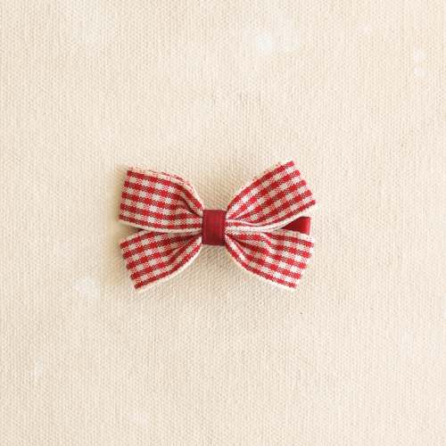 Gingham Bow Clip // Jolly