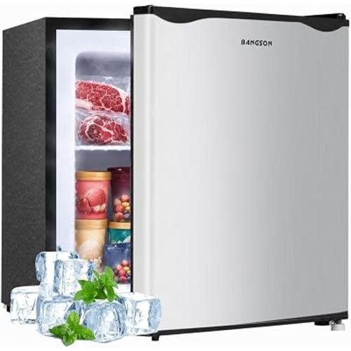 1.1 Cu.ft Upright Mini Freezer for Dorms Apartment, Silver