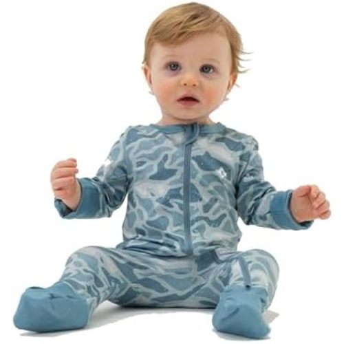 Burlebo Baby Zip Up – Soft Performance Fabric with Fold-Over Cuffs