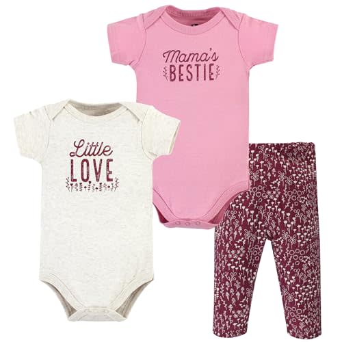 Hudson Baby Unisex Cotton Bodysuit and Pant Set