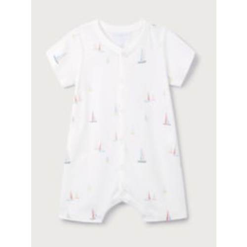 Buy The White Company White Cotton Watercolour Boat Print Shorts from Next USA
