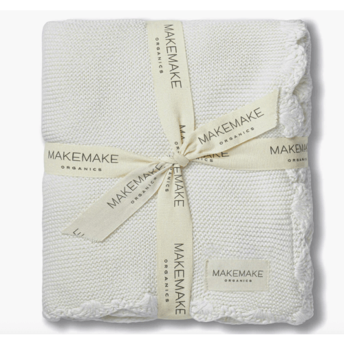 Organic Cotton Scalloped Baby Blanket