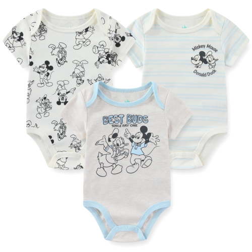 Disney Mickey Mouse Bodysuit (Baby Boys), 3 Pack, Sizes 3M-12M
