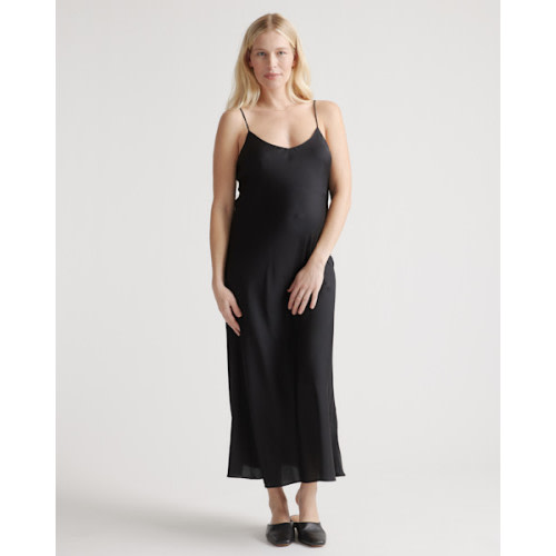 Washable Stretch Silk Maternity Slip Dress in Wine Tasting Red