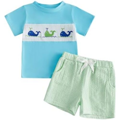 BemeyourBBs Toddler Baby Boy Summer Clothes Funny Letter T Shirt Elastic Waist Pockets Shorts Set 2 Piece Outfit