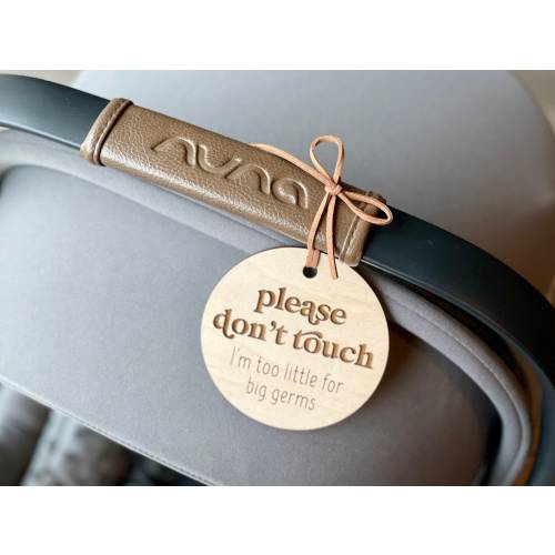 Please Don't Touch Car Seat Tag for Newborn Baby