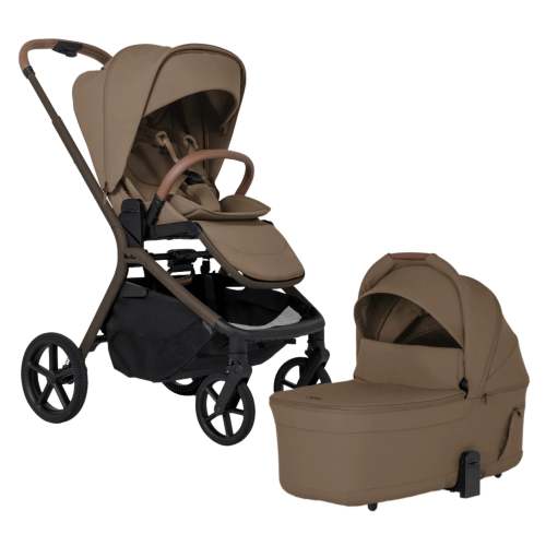 Silver Cross Breez Modular Stroller + Bassinet Bundle - Maple