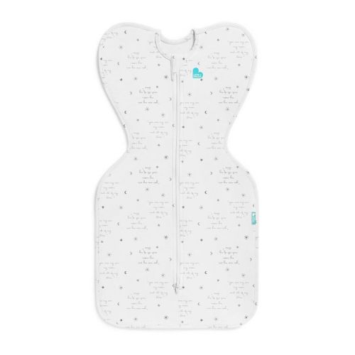 Love to Dream Swaddle Up Lite Sleep Sack- Cotton 0.2 TOG - You Are My - M: White, Snug Fit, Breathable Fabric, Two-Way Zipper