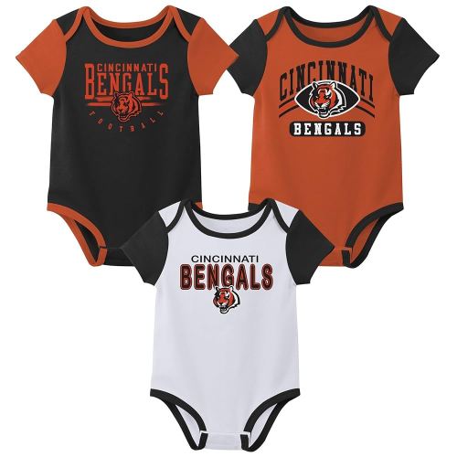 Outerstuff NFL Teams Newborn Baby and Infant Short Sleeve Bodysuit Variety 3-Pack (0-18m)