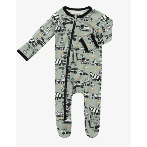 Bestaroo - Super - Soft - Bamboo - Construction Site Footie