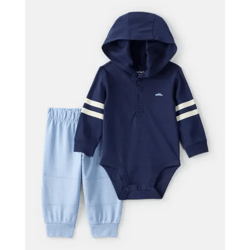 Baby Boy 2-Piece Car Bodysuit & Pant Set - Blue | Carter's