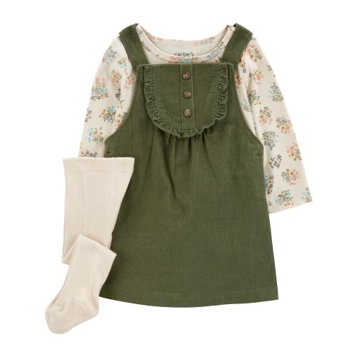 Carter's Child of Mine Baby Girl Dress Set, 3-Piece, Sizes 0/3-24 Months