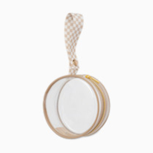 Itzy Ritzy Pacifier Case - Toast Checkerboard