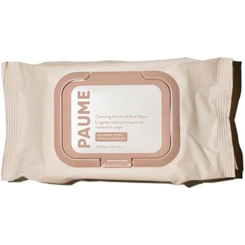 PAUME Cleansing Hand & Body Wipes with Squalane, 20 Wipes