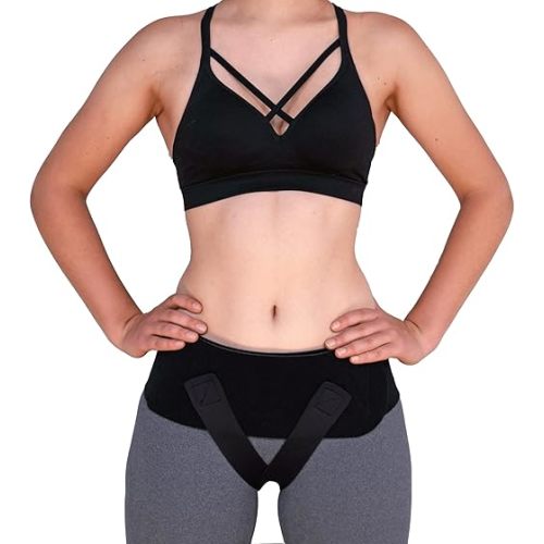 Babybellyband Original 3-in-1 Pregnancy Belly Band with Groin Straps -Sling, Episiotomy, Pelvic Floor Support, Hernia, and Vulvar Varicosities, SPD, Made in USA - For 45” to 50” Hips (Large)