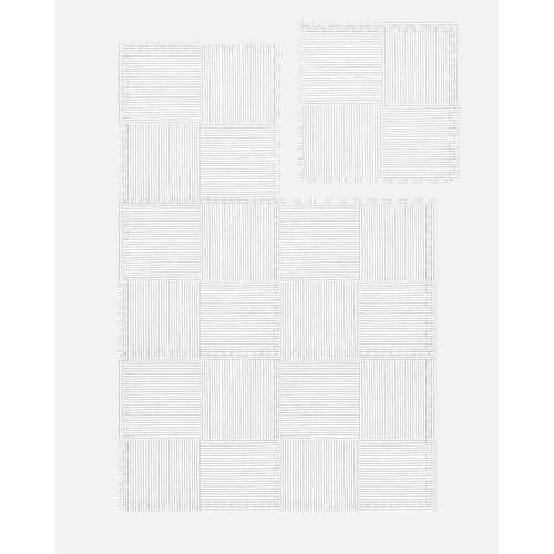 Play Mat - Grey Wickerwork / 4x6