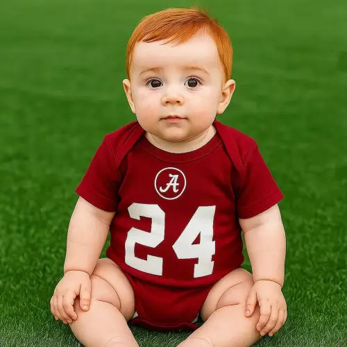 Custom College Football Baby Onesie: Personalized Baby Toddler Kids Outfit Kids's NB (0-3M) sold by Gisele Long-Awaited | SKU 2516036406 | Printerval
