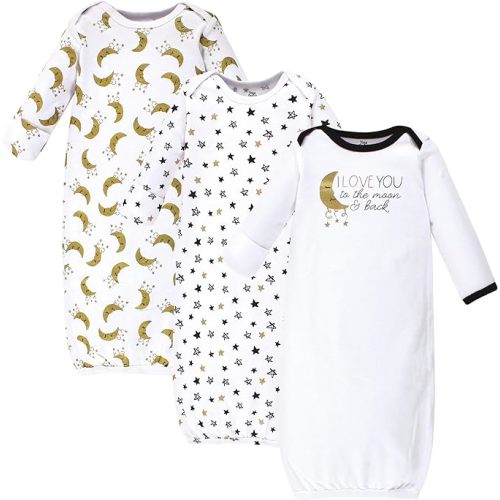 Yoga Sprout Cotton Gowns, 3 Pack