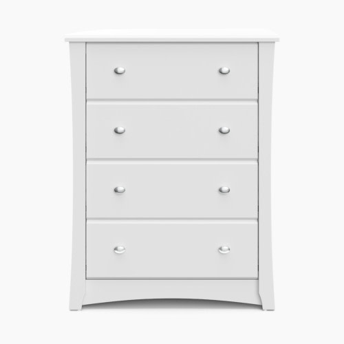 Storkcraft Crescent 4 Drawer Chest - White